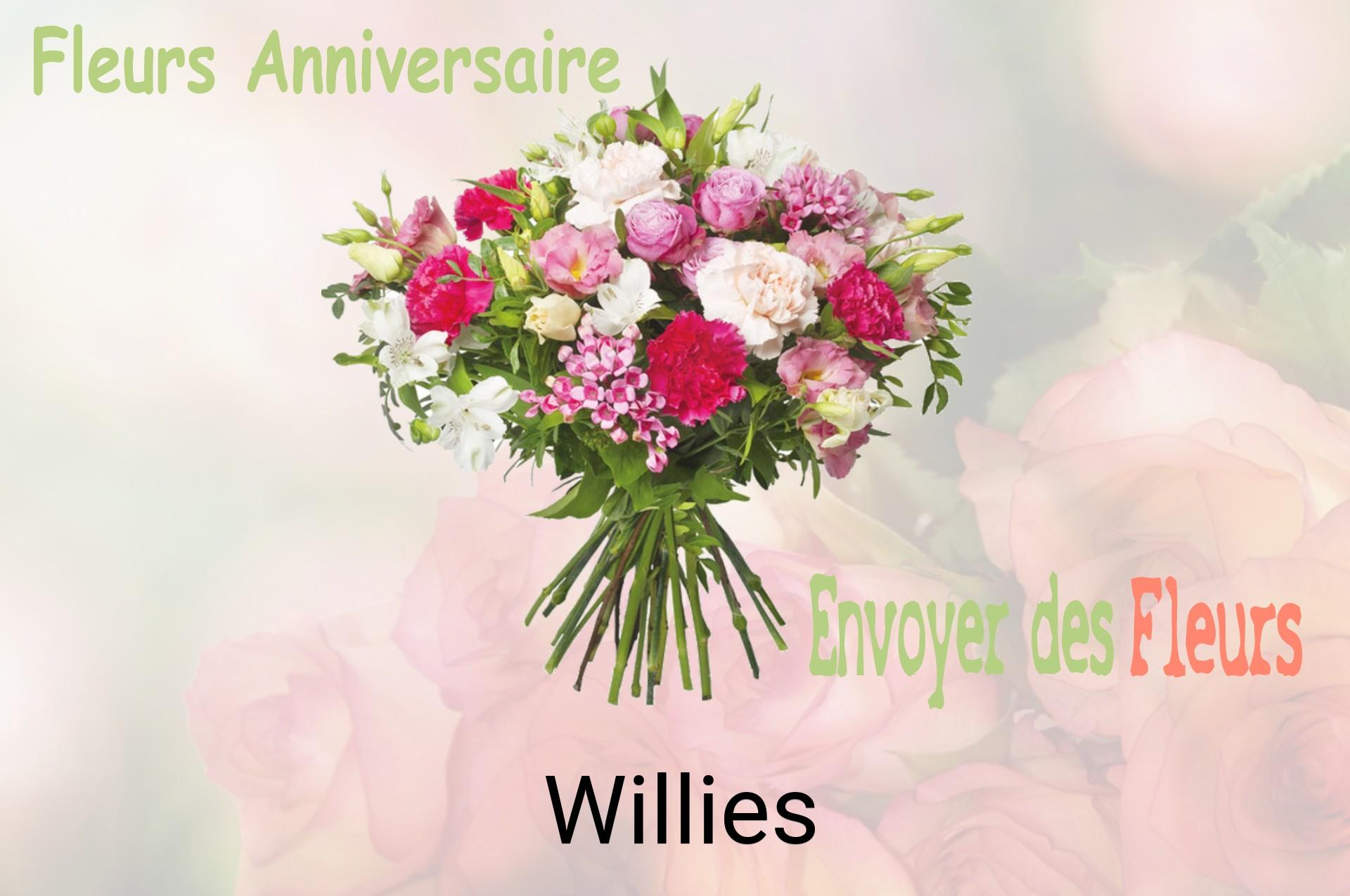 Bouquet de fleurs d’anniversaire livré à Willies
