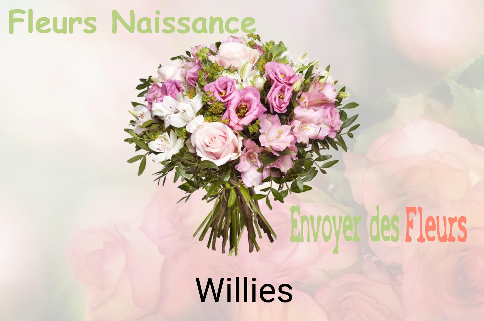 Bouquet de fleurs de naissance livré à Willies