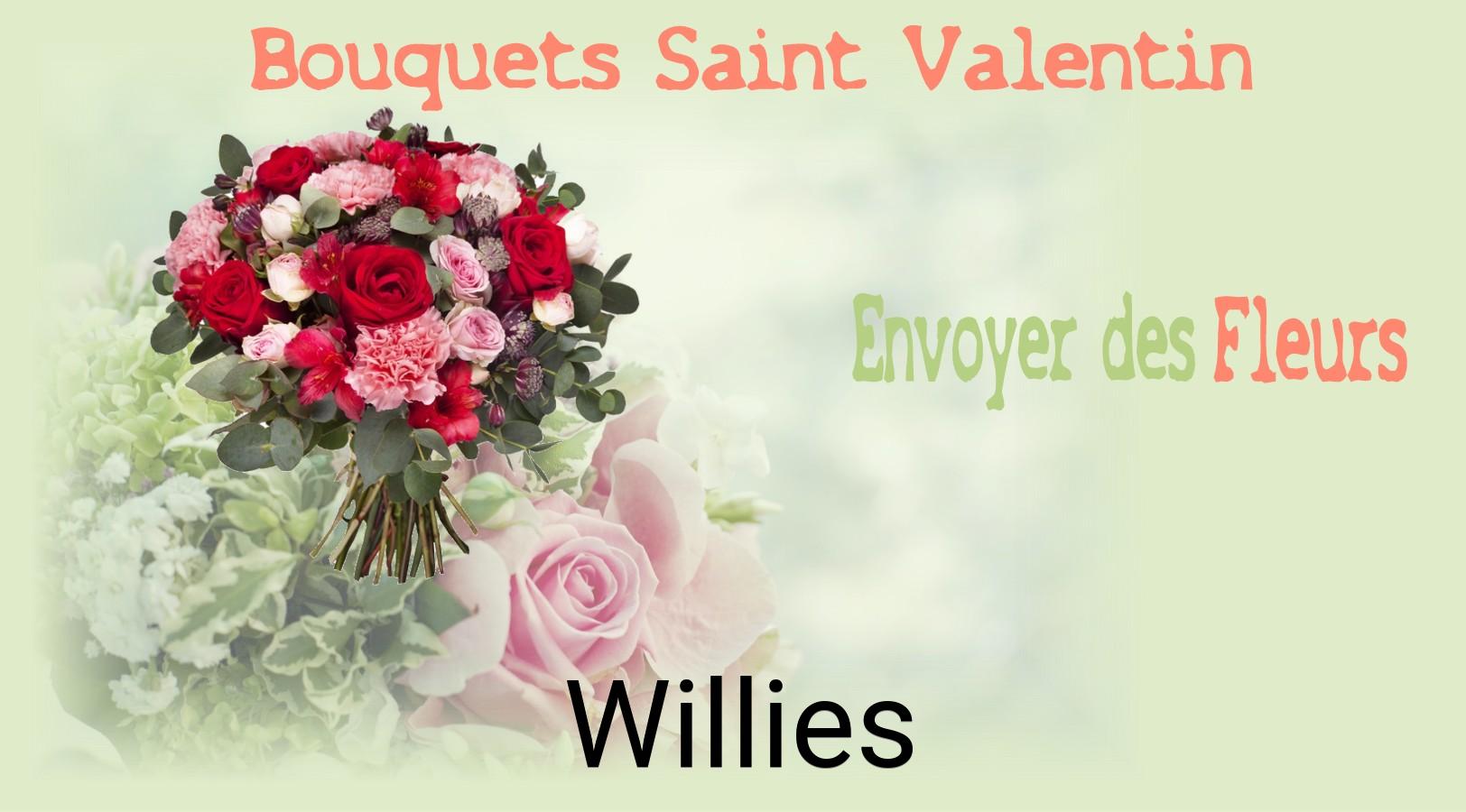 Roses de Saint-Valentin livrées à Willies